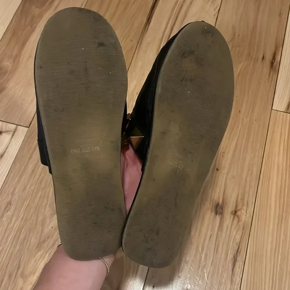 Valentino Stud Flat Mules - Picture 3 of 4